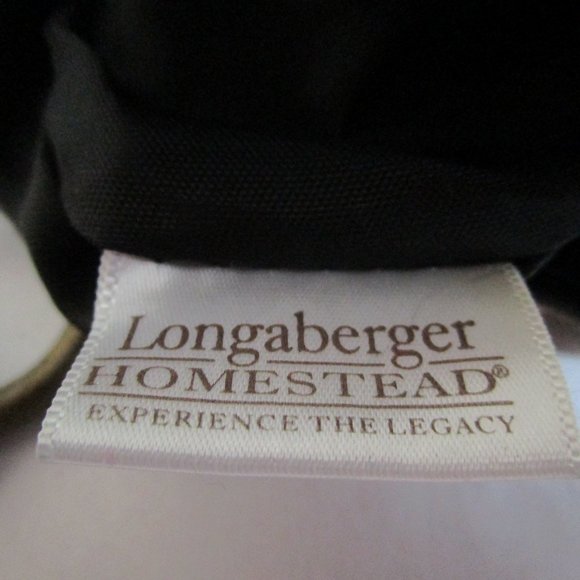 Longaberger Homestead Small Tote Brown & Tan Check Satchel - Picture 5 of 12